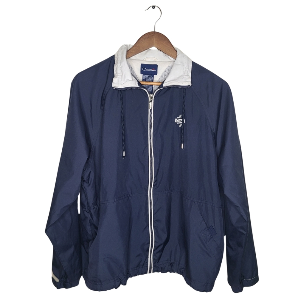 Catalina Vintage Navy Blue Windbreaker
